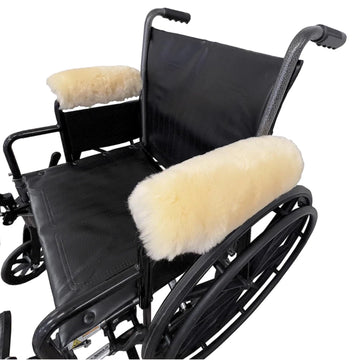 Sheepskin Ranch Sheepskin Wheelchair Armrest Cover, 9-1/2