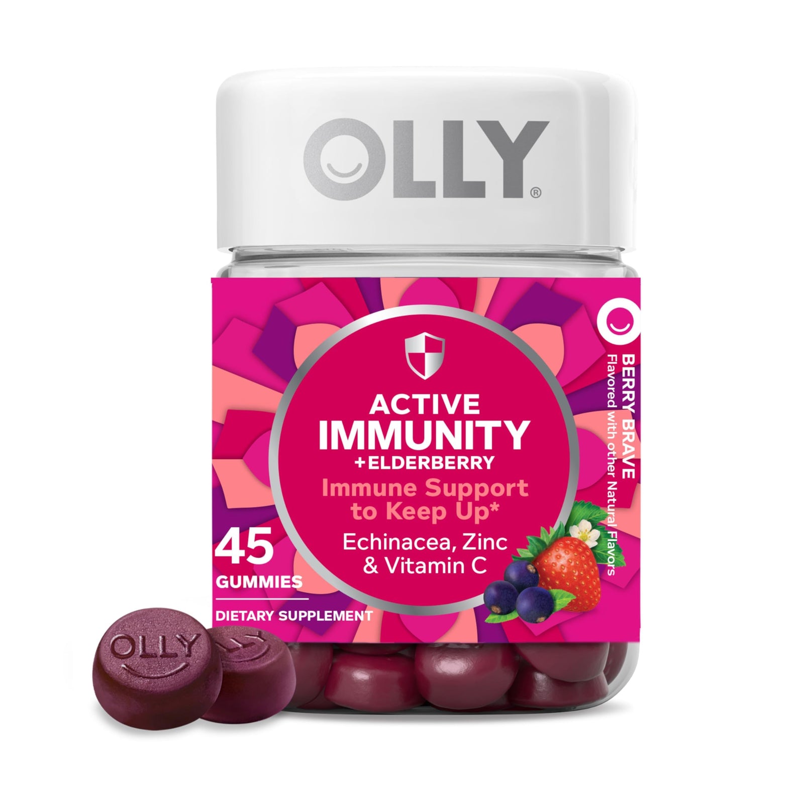 Olly Active Immunity + Elderberry Gummies - Berry Brave