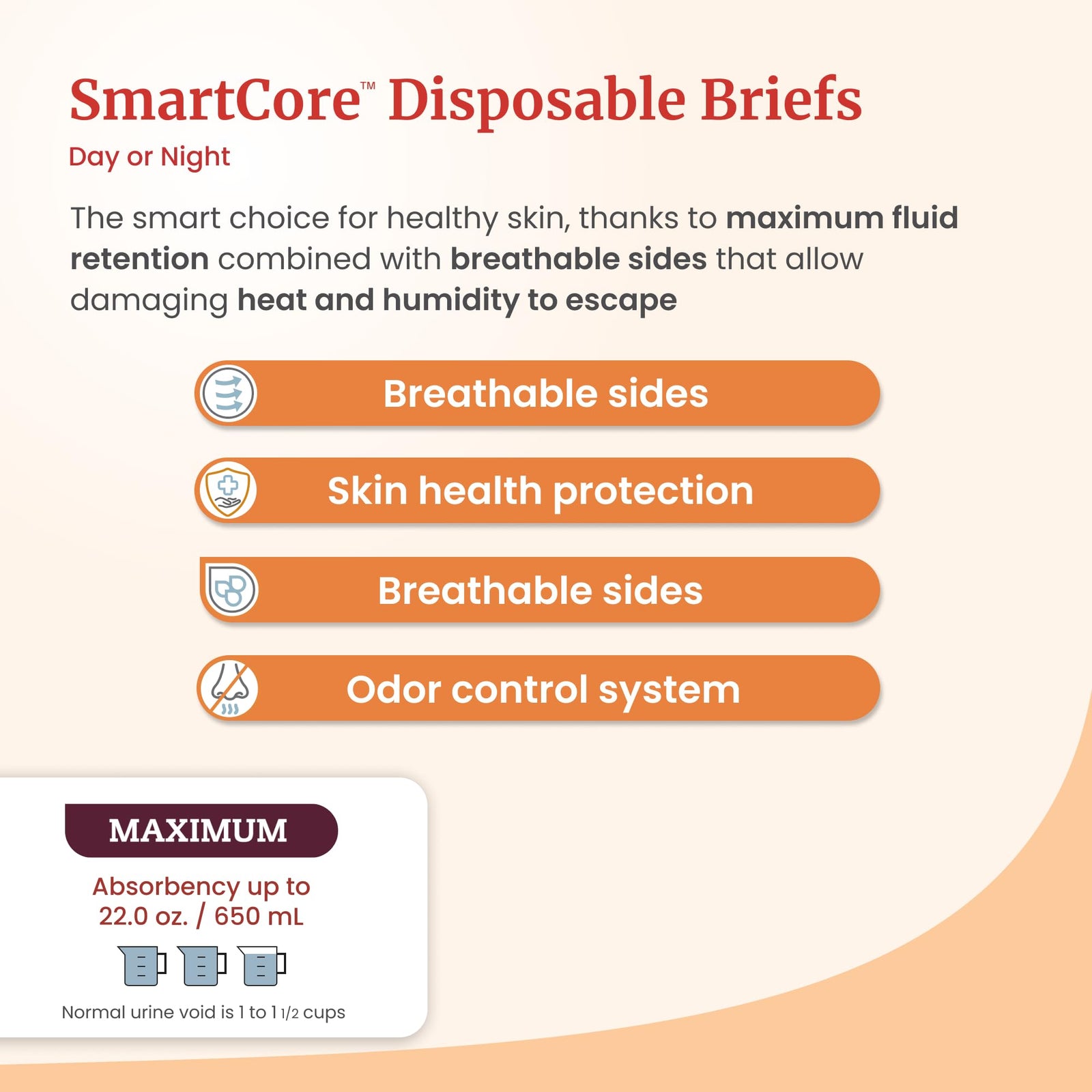 Tranquility SmartCore Disposable Briefs