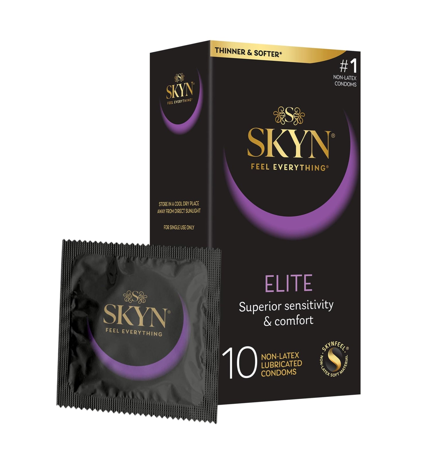 LifeStyles SKYN Elite Extra Lubricated Non-Latex Condoms - Pack of 10