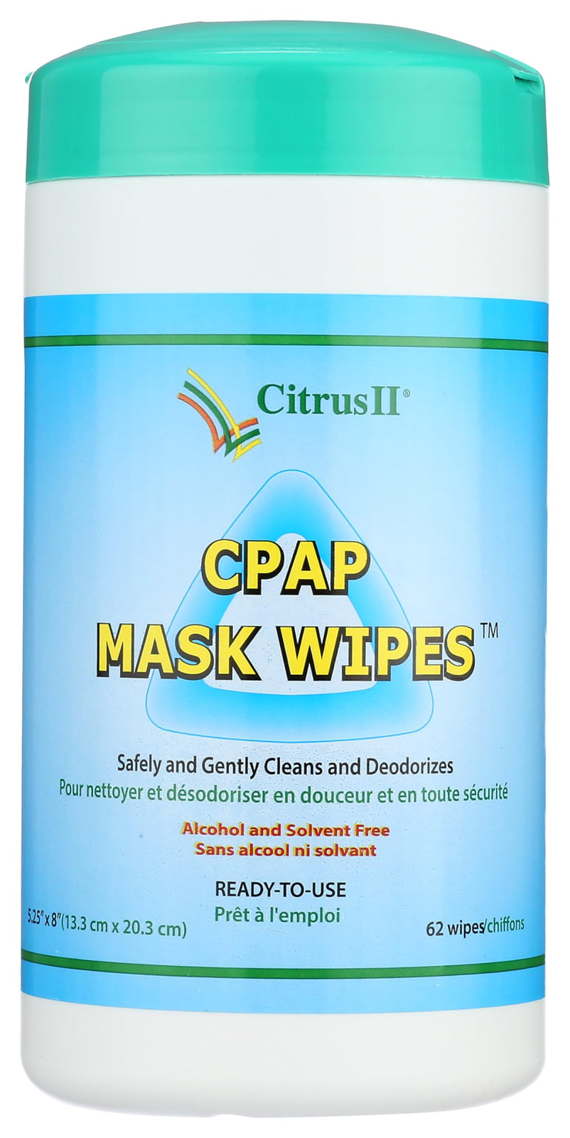 Citrus II CPAP Mask Cleaning Wipes - 62 Count