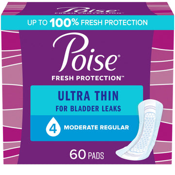 Poise Ultra Thin Incontinence Pads - Light & Moderate Absorbency