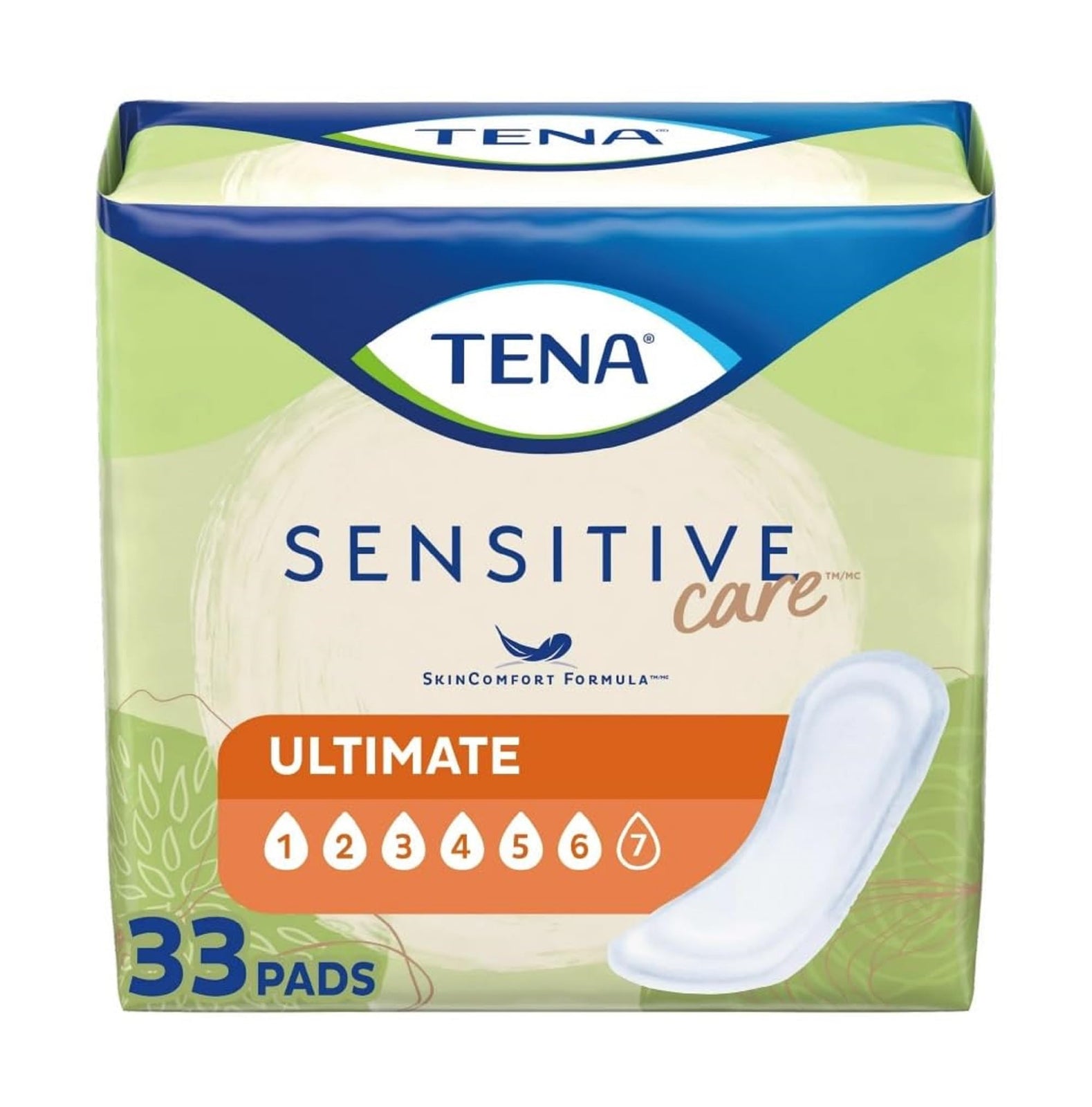 TENA Ultimate Pads, 16" Long