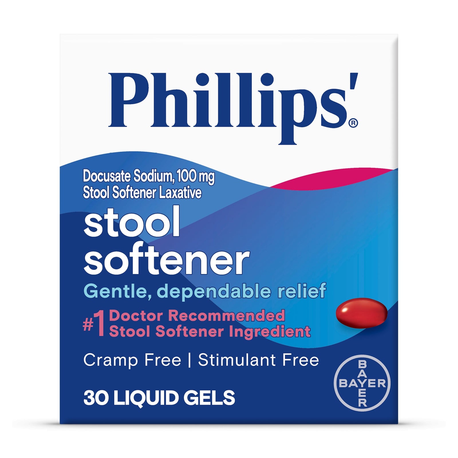 Phillips' Stool Softener, 30 Liquid Gels