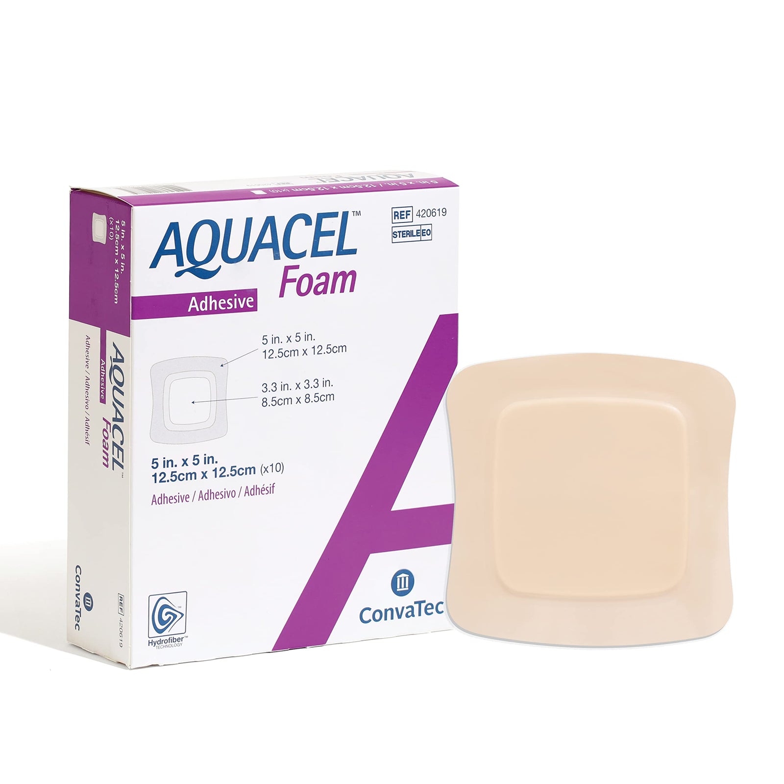 ConvaTec ConvaFoam Non-Adhesive Hydrofiber Foam Wound Dressing
