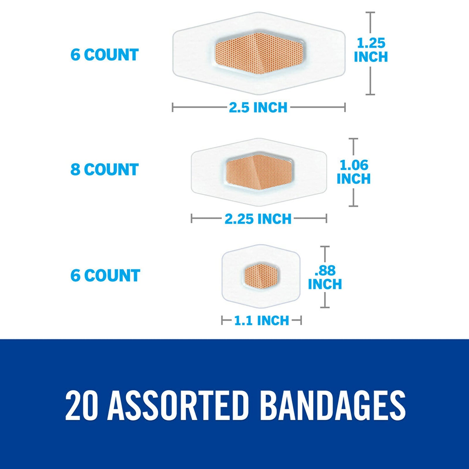 3M Nexcare Waterproof Bandages - Assorted Sizes