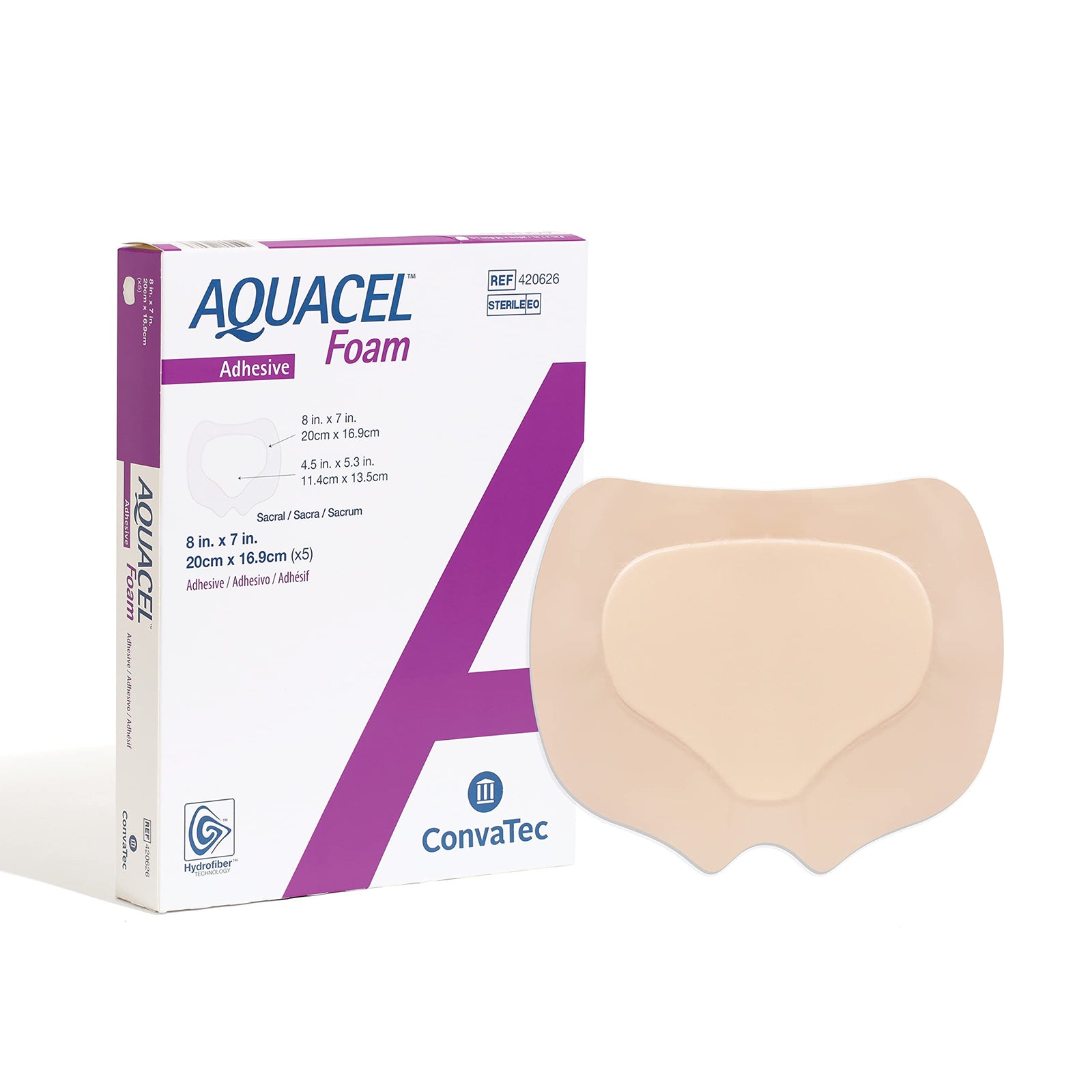 ConvaTec ConvaFoam Non-Adhesive Hydrofiber Foam Wound Dressing