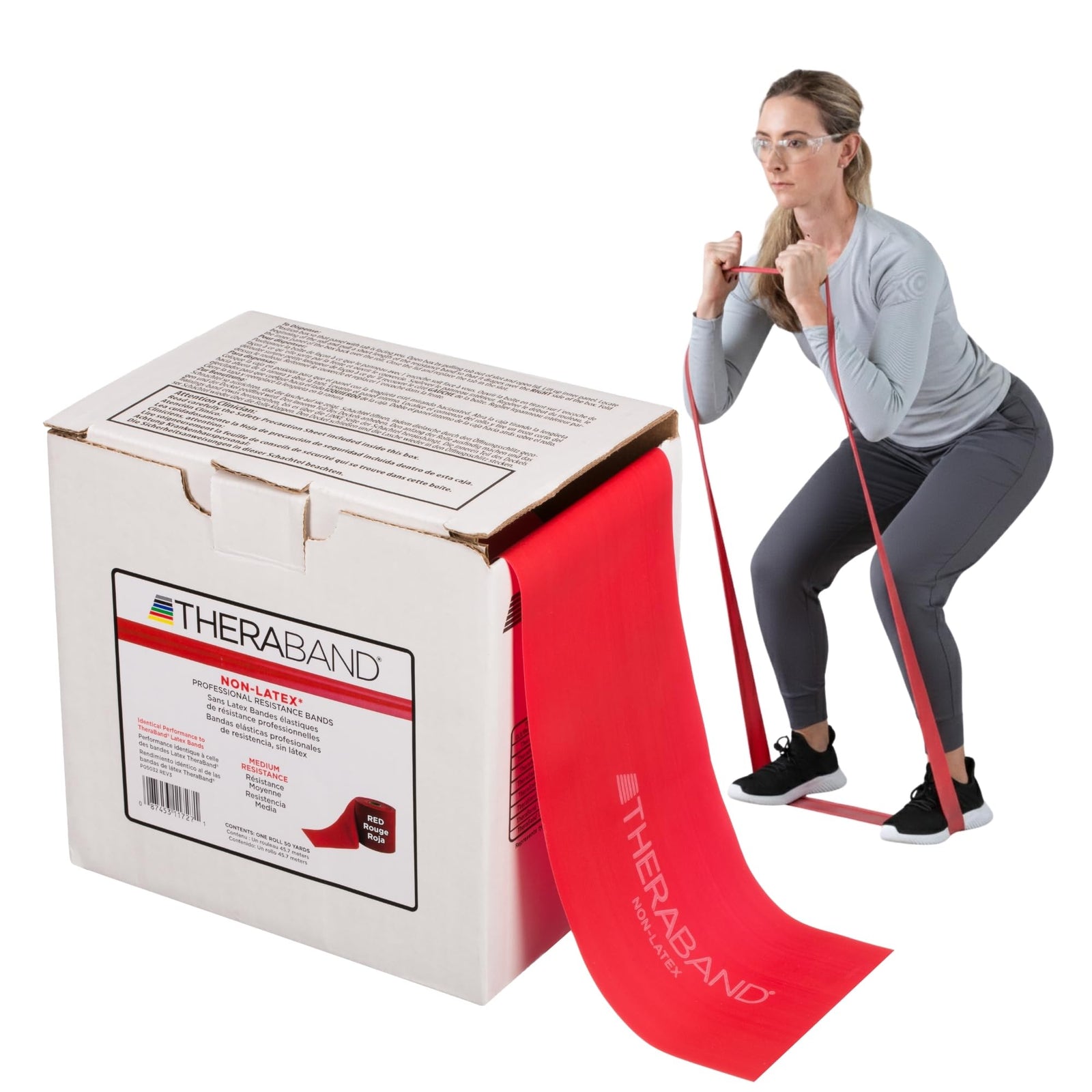 Thera-Band Medium Resistance Exercise Band - 5-1/2" x 50 Yards