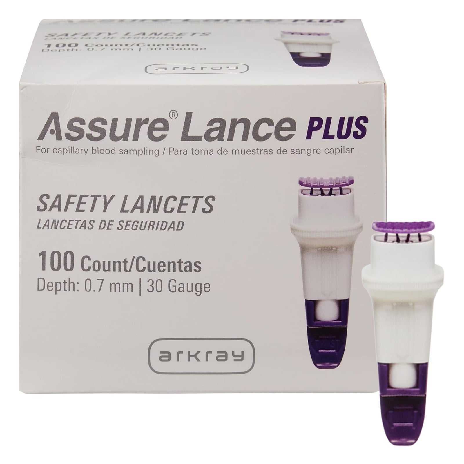 ARKRAY Lance Plus 30G Safety Lancets
