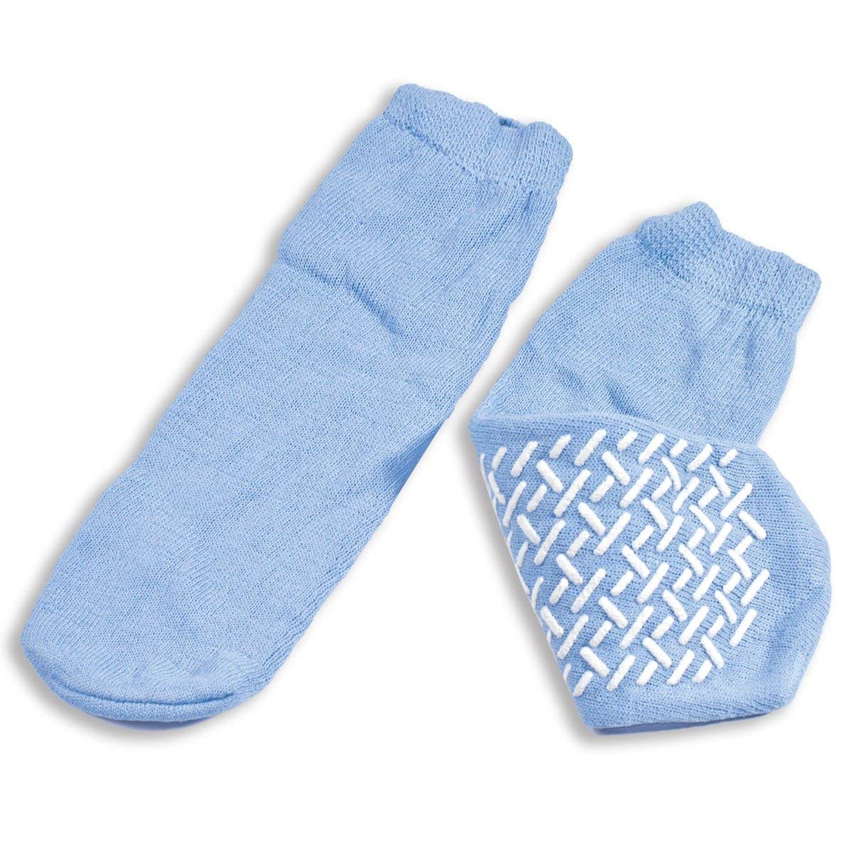 Dynarex Soft Sole Slipper Socks Large Sky Blue