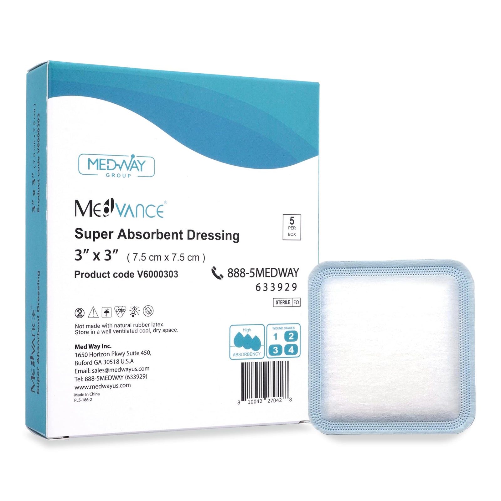 MedVance Non-Bordered Super Absorbent Dressing