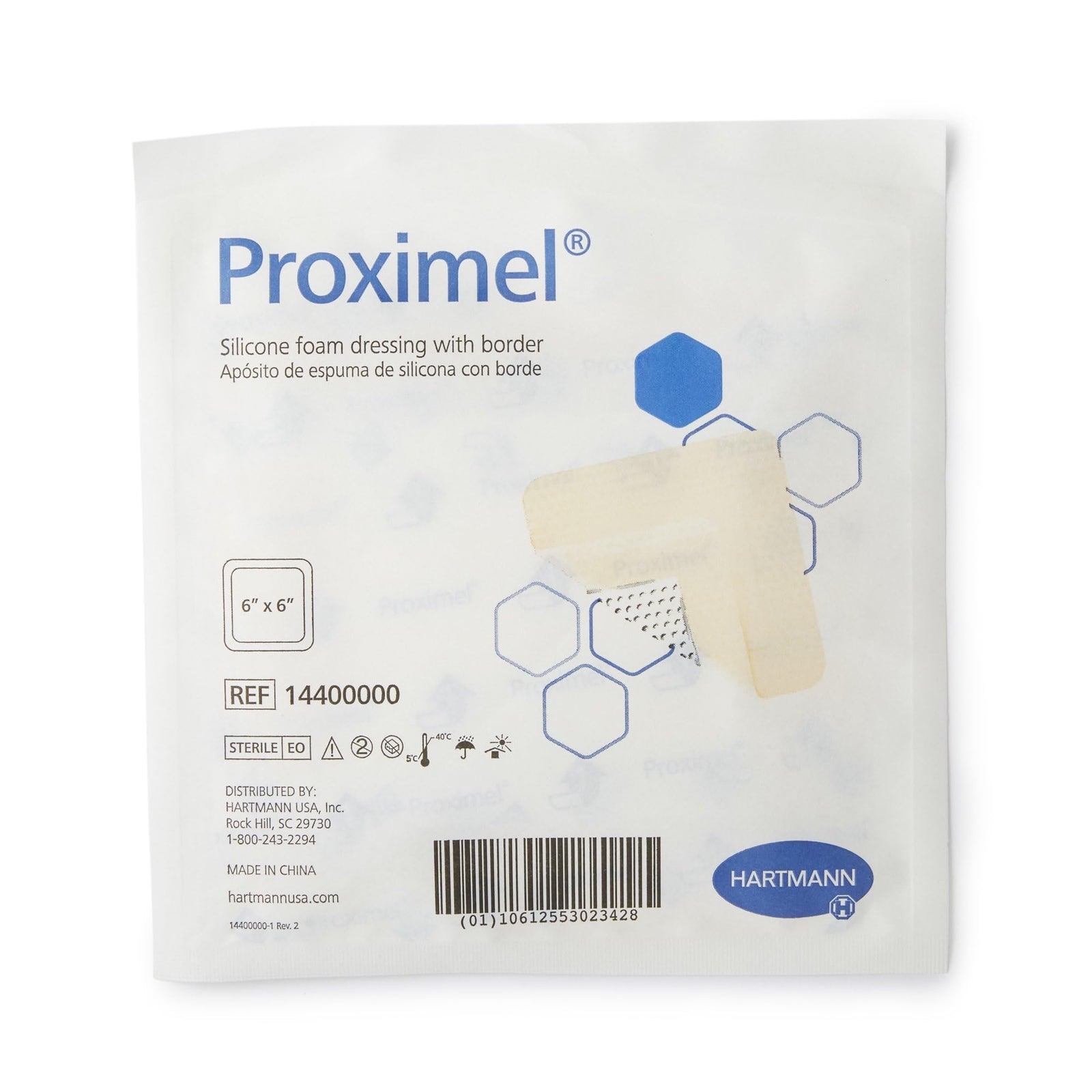 Hartmann Non-Border AG Silicone Foam Dressing