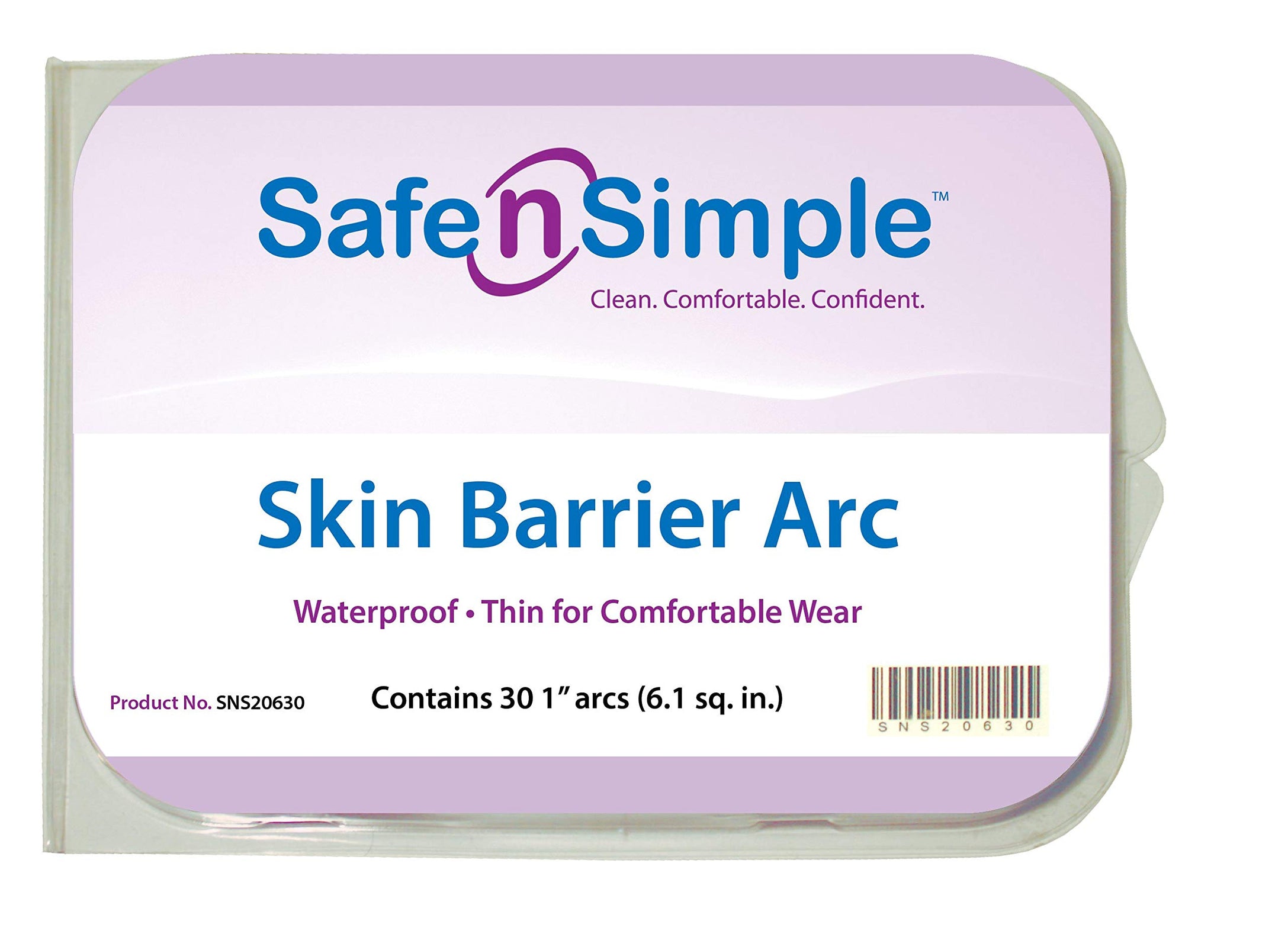 Safe N Simple Skin Barrier Arc - Water Resistant Ostomy Protection