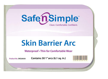 Safe N Simple Skin Barrier Arc - Water Resistant Ostomy Protection