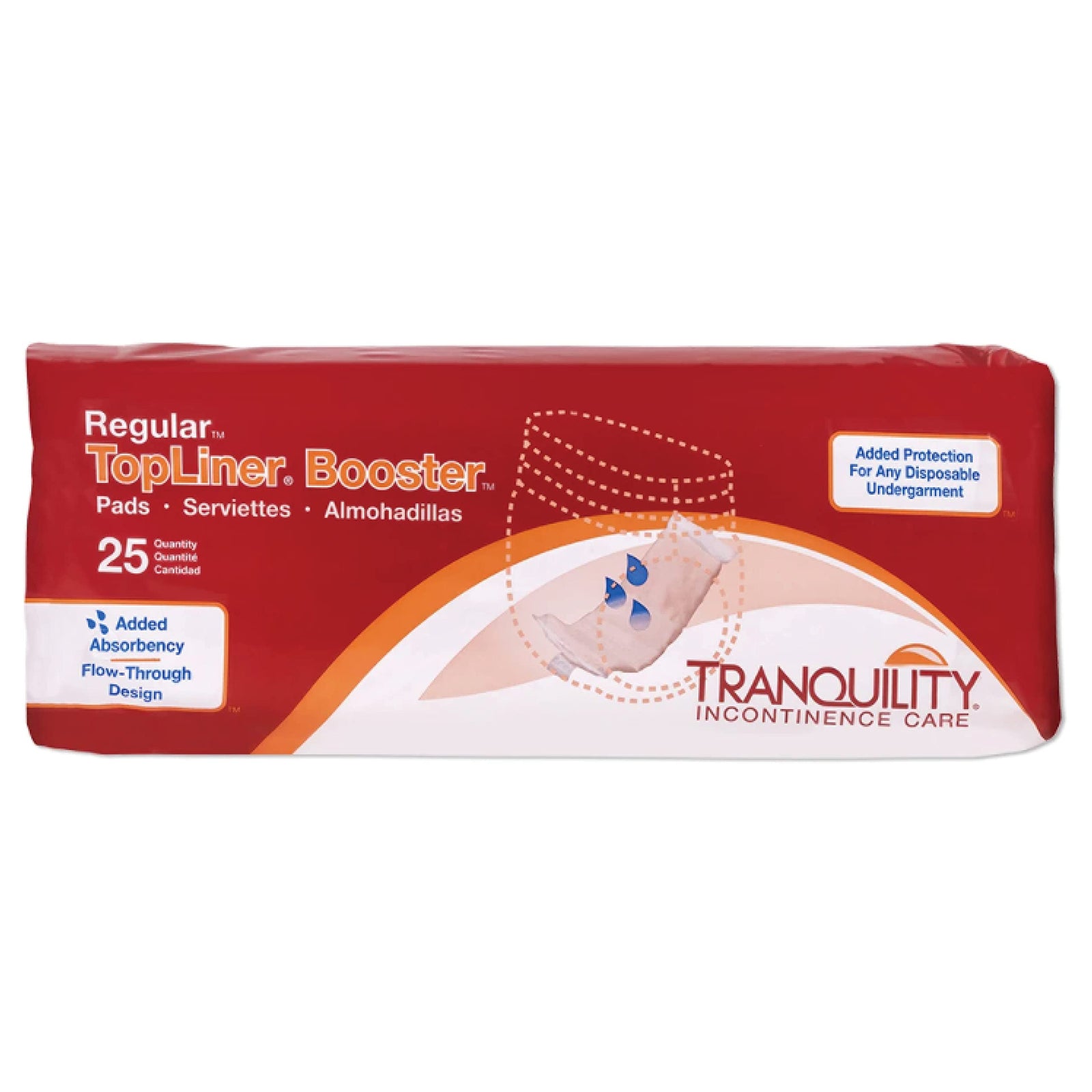 Tranquility TopLiner Booster Pad 14" x 4" Regular Size