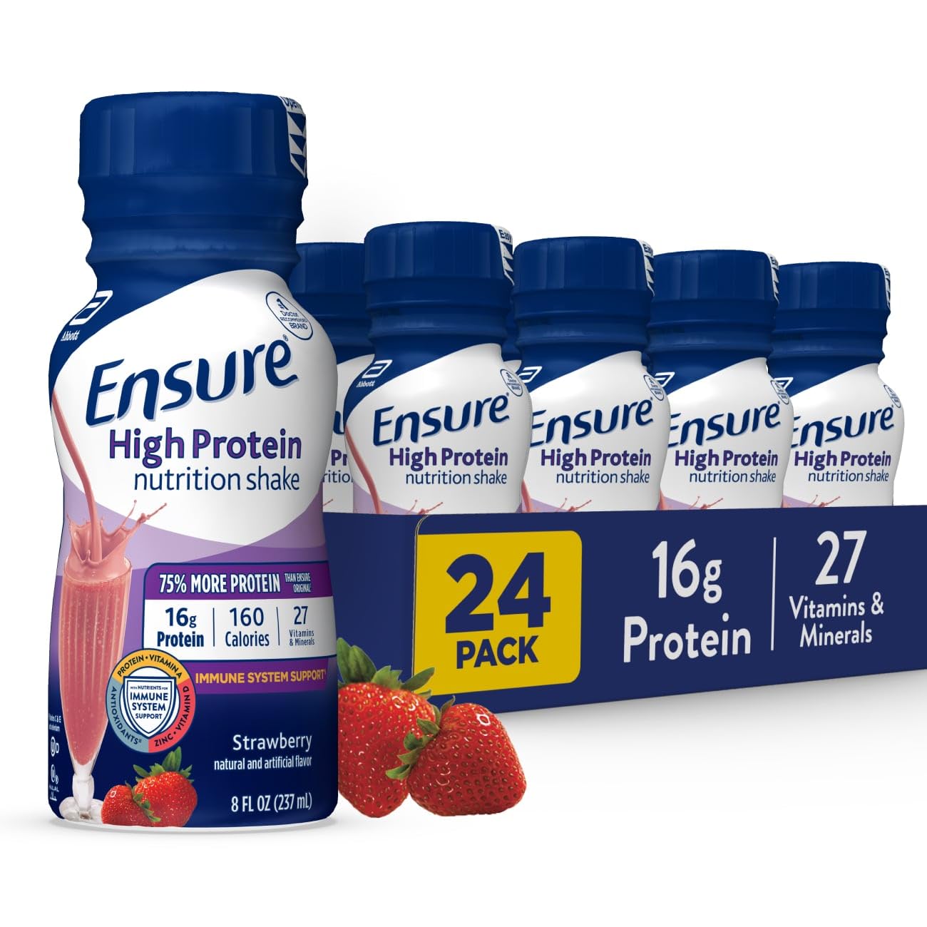 Ensure High Protein Nutrition Shake, 8 oz Bottle