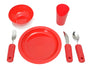 Ableware Maddak Redware Tableware - Adaptive Dining Set