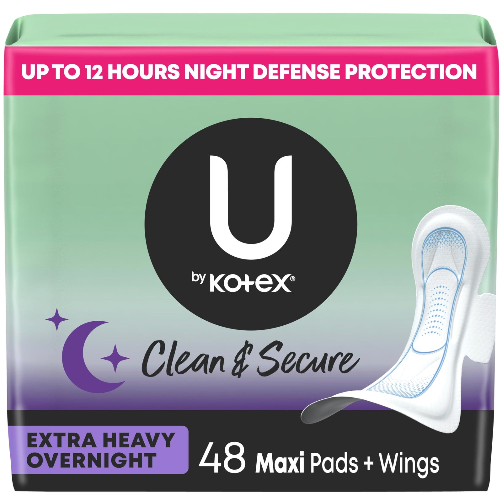 Kimberly-Clark Premium Maxi X-Heavy Overnight with Wing Pad