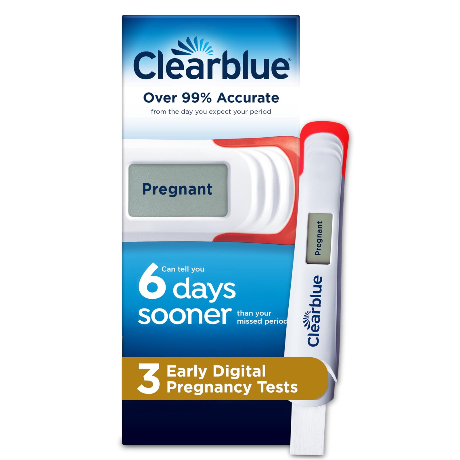 Clearblue Early Digital Pregnancy Test, 3 Count