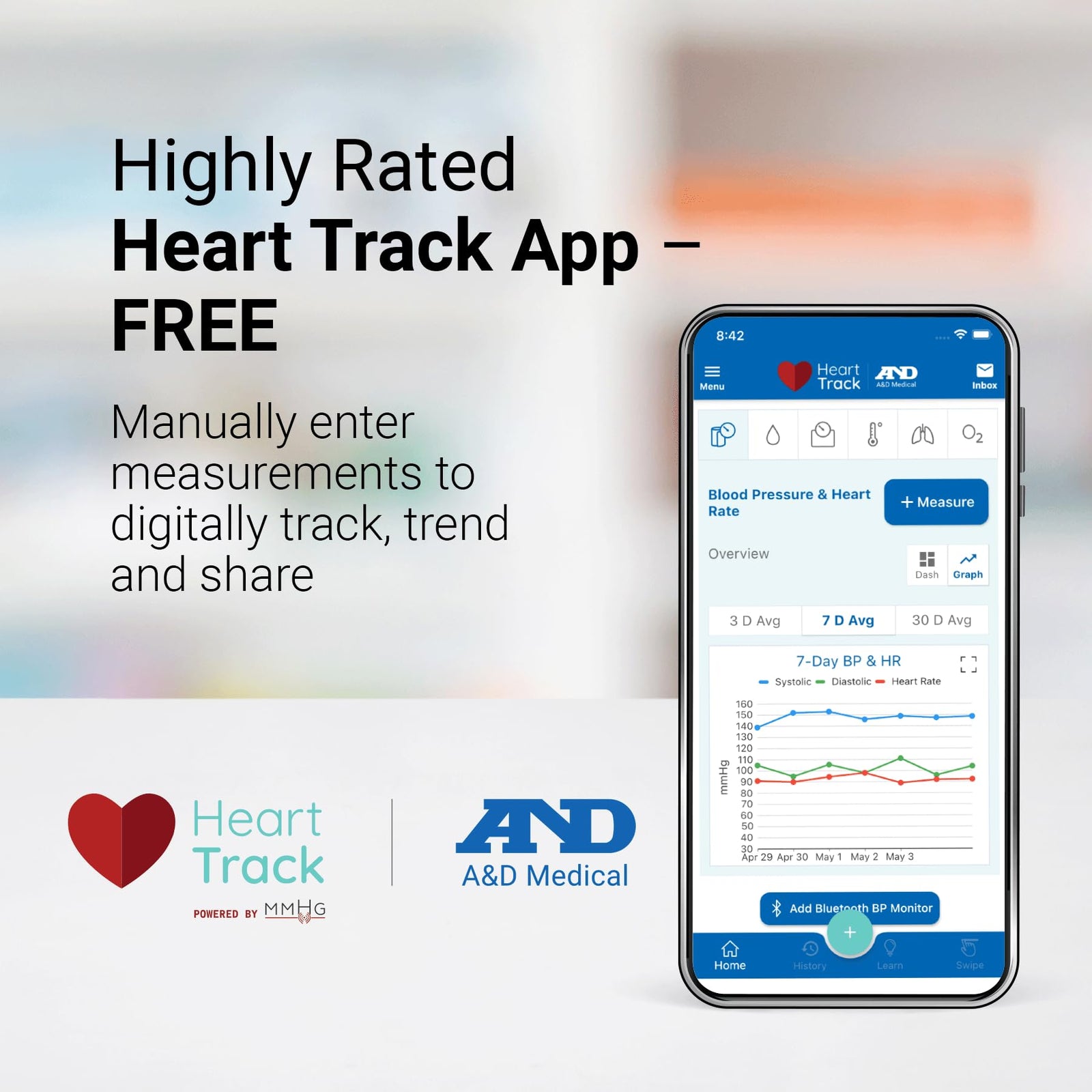 A&D Medical Premium Multi-User Wrist Blood Pressure Monitor