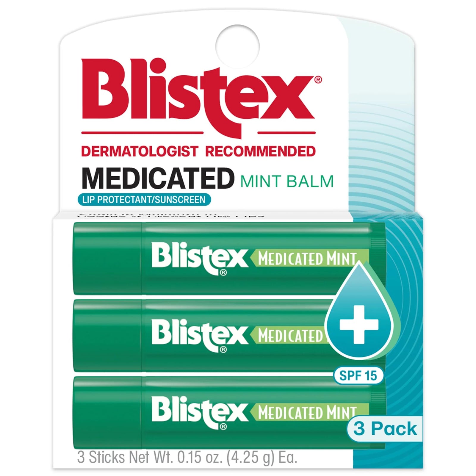 Blistex Medicated Lip Balm SPF 15, .15 oz