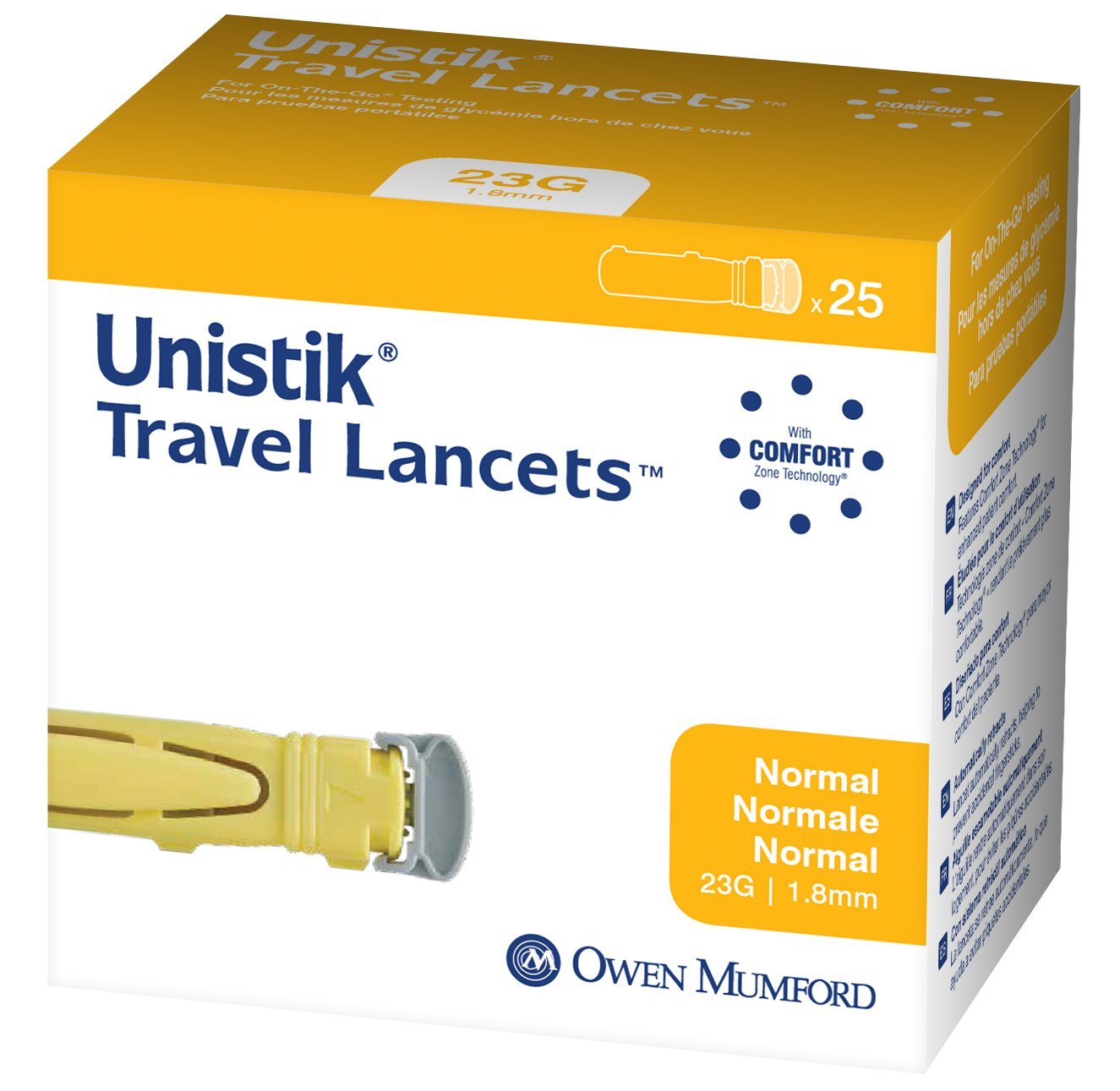 Owen Mumford Unistik 3 Comfort Safety Lancet 28G