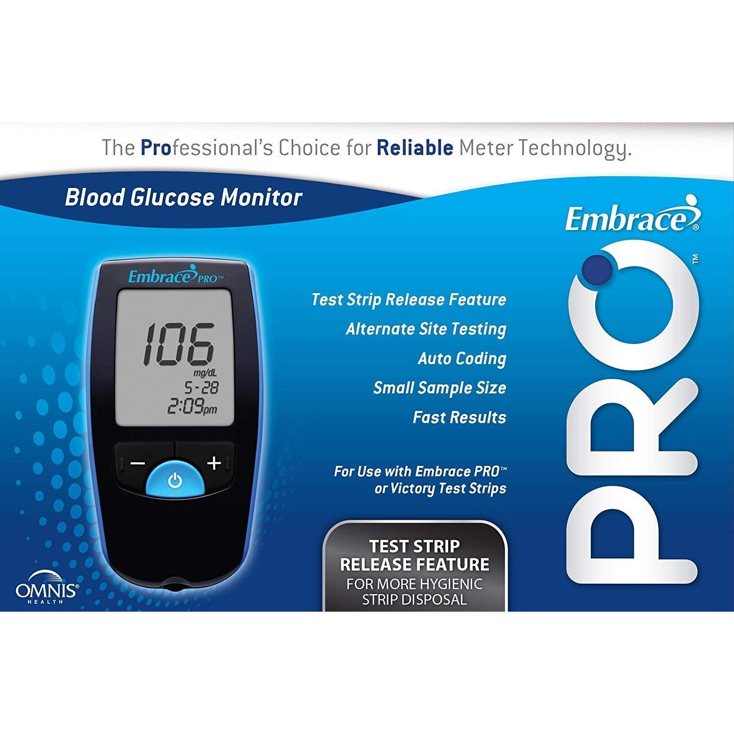 Omnis Health PRO Blood Glucose Monitoring System