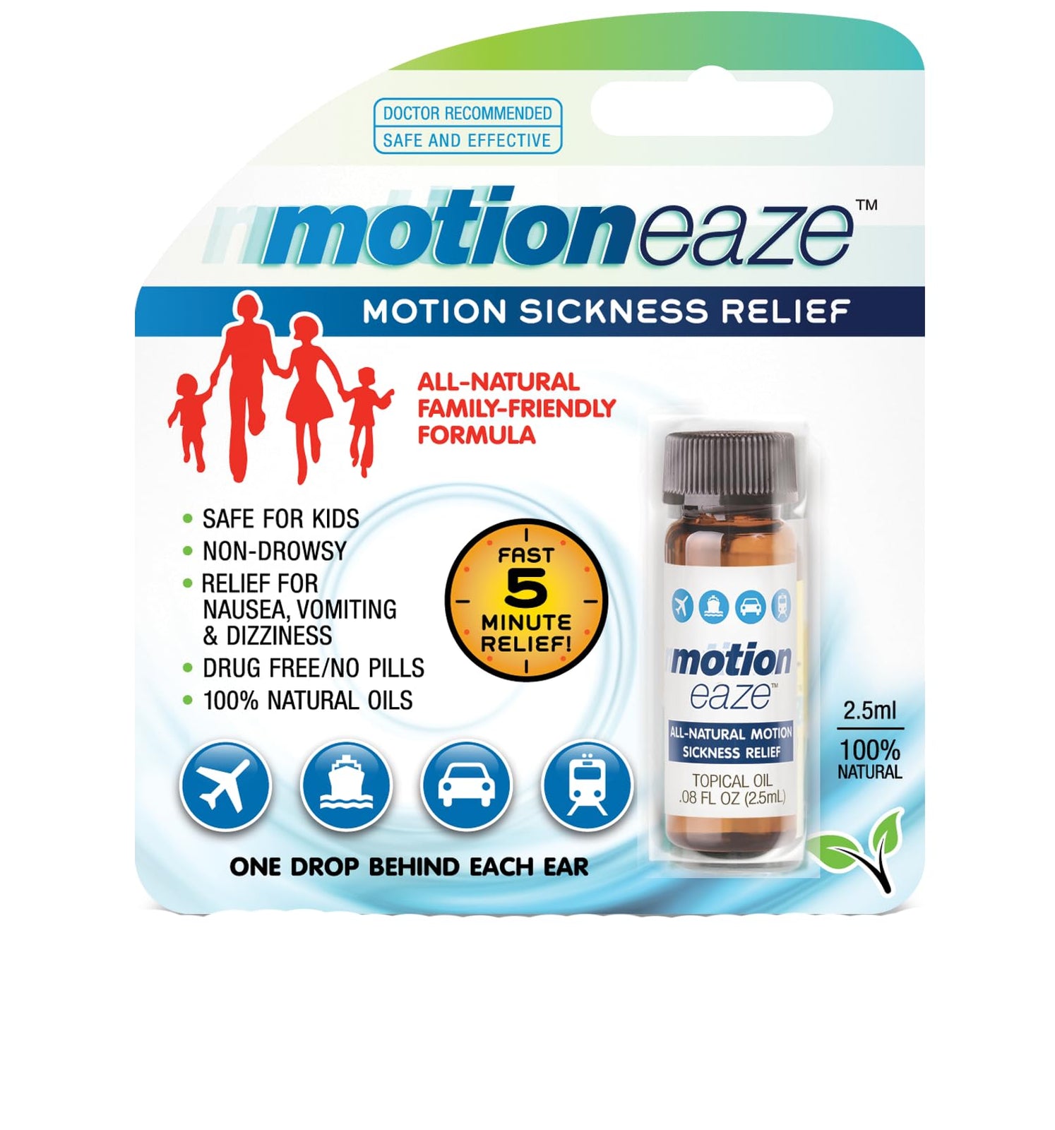 Ocean Global MotionEaze 2.5 mL Motion Sickness Relief
