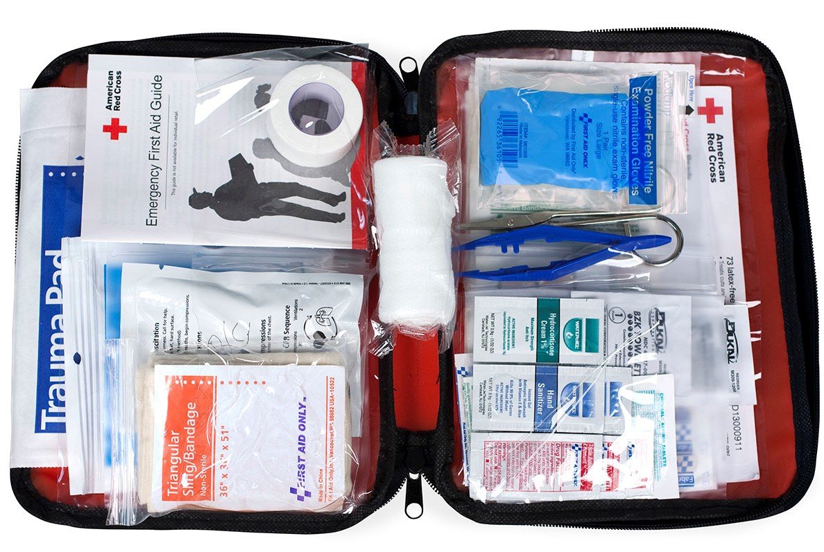 American Red Cross Deluxe Auto First Aid Kit - 99 Piece Emergency Preparedness Kit