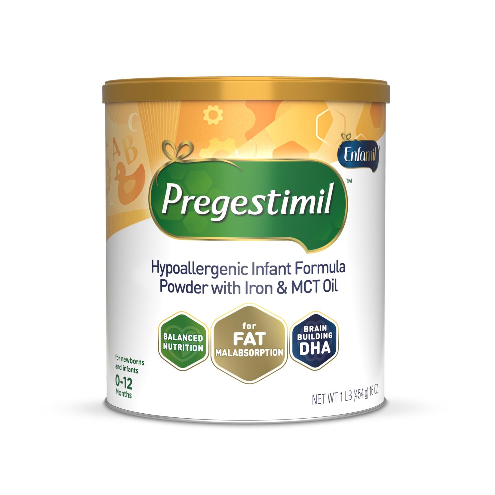 Enfamil Pregestimil Hypoallergenic Infant Formula Powder 1 lb Can