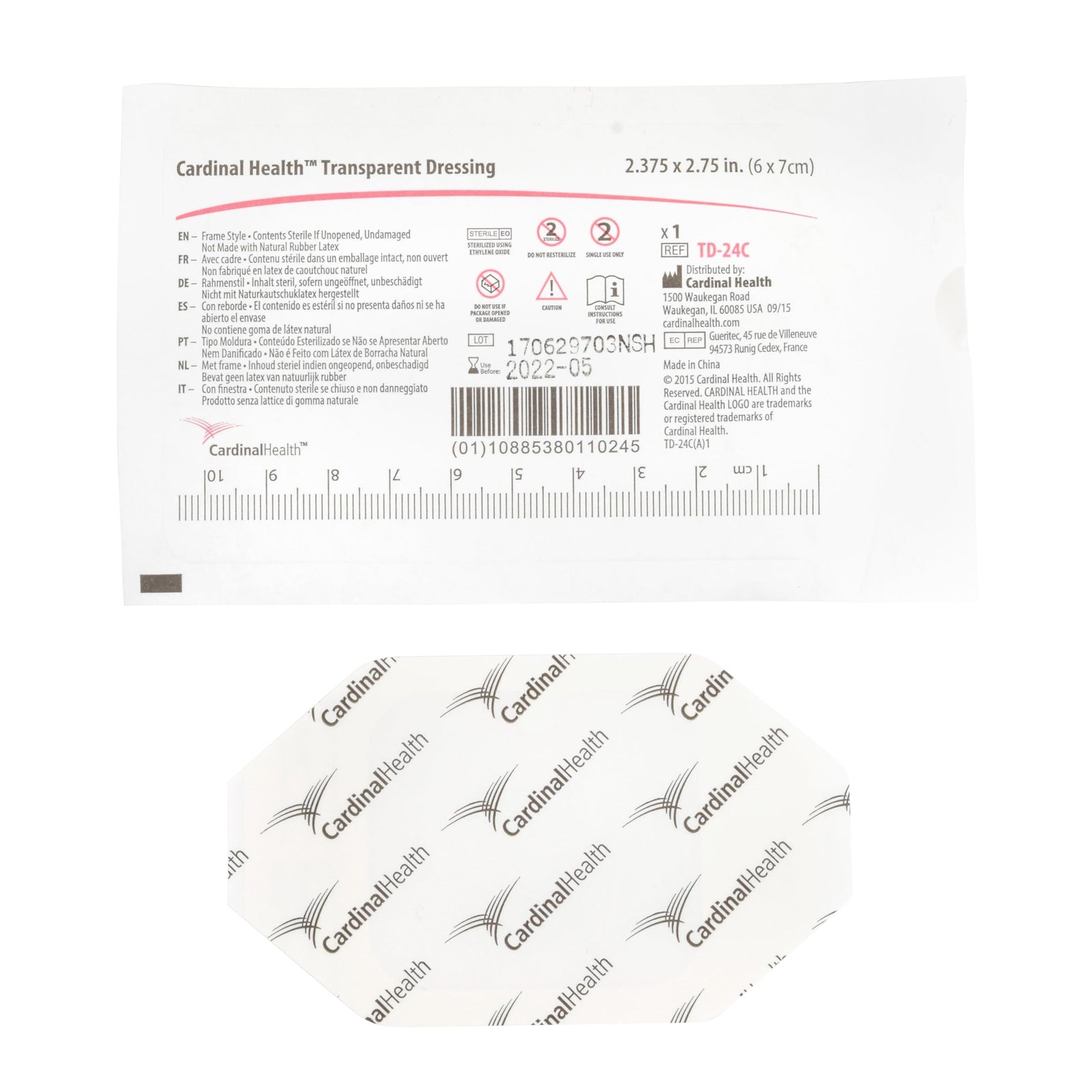 Cardinal Health Standard Frame Style Window Out Transparent Dressing - 2.375x2.75in & 4x4.5in Sizes