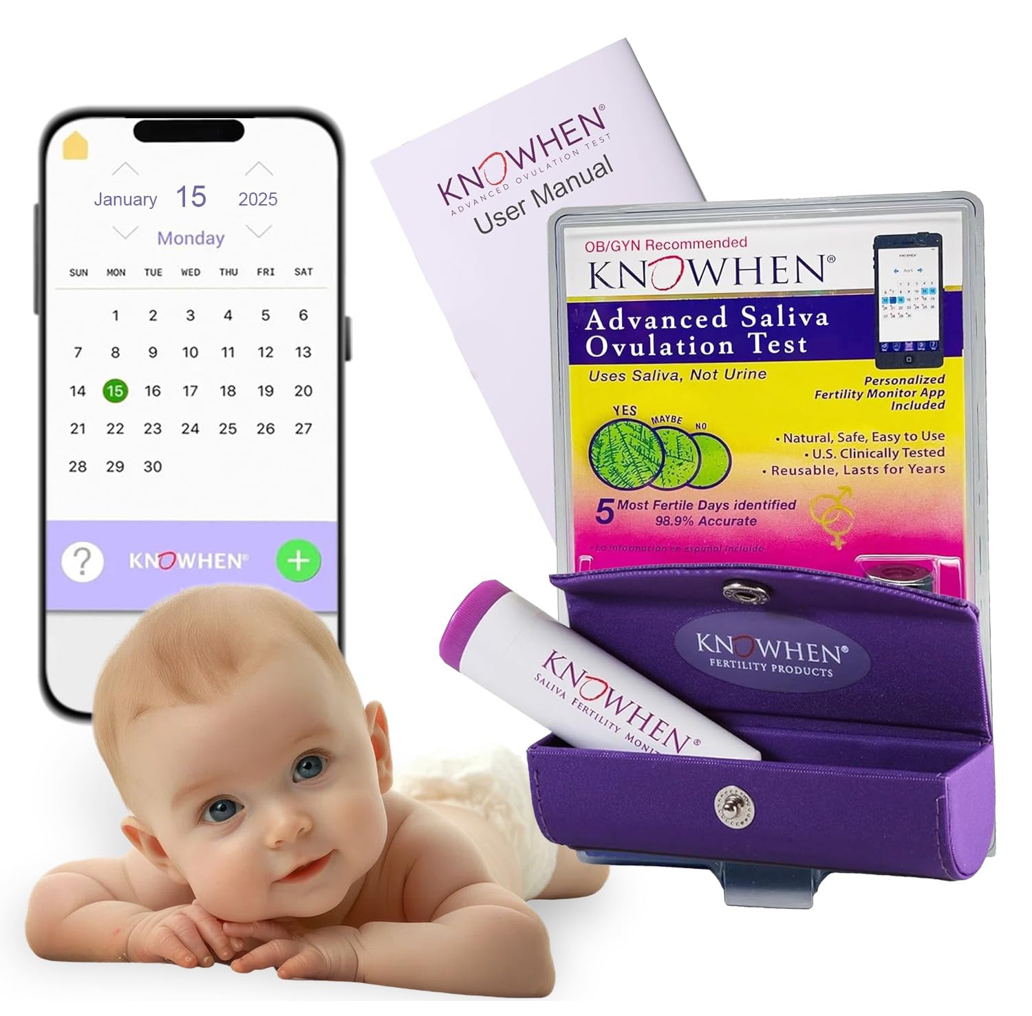 Knowhen Saliva Based Ovulation Test Kit