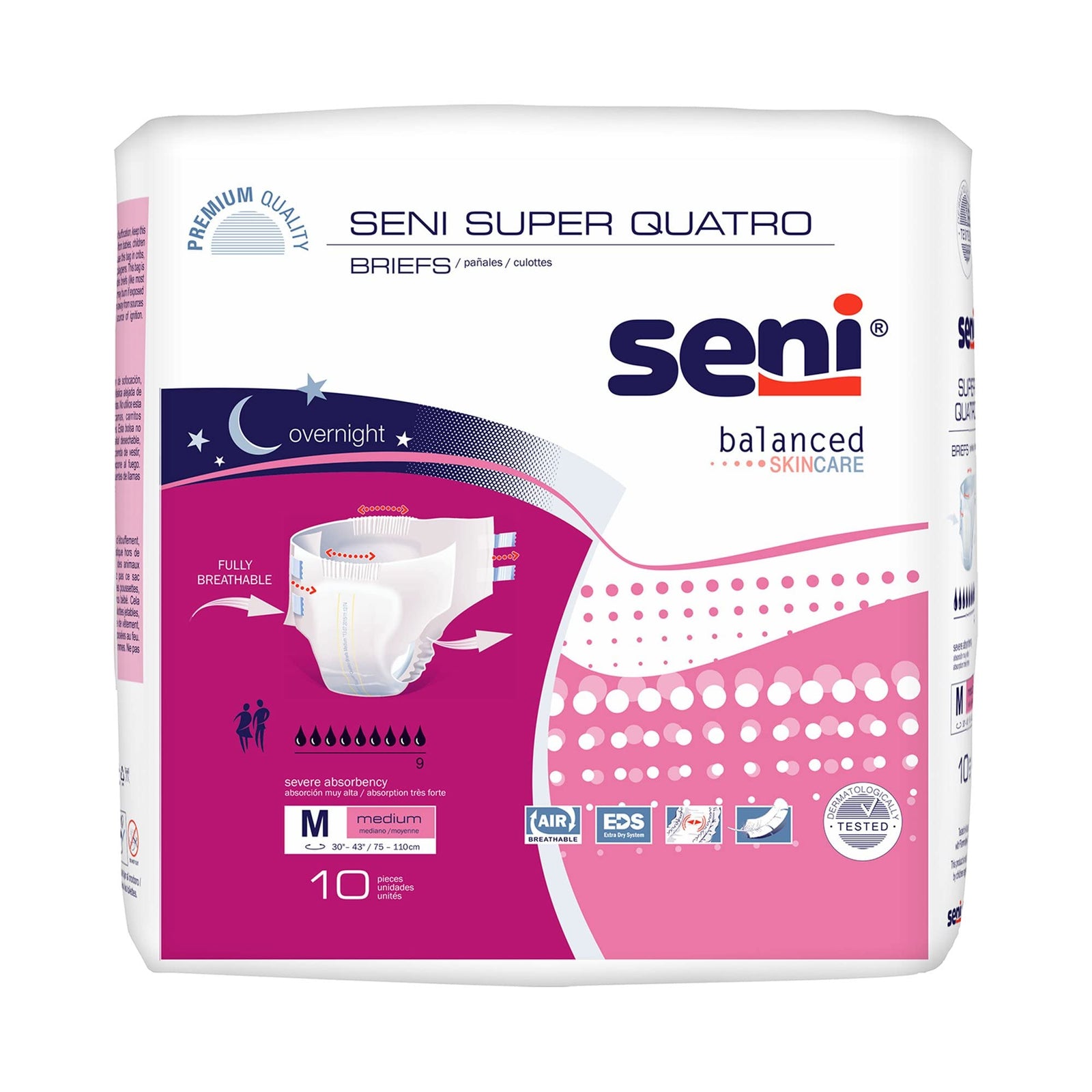 Seni Super Quatro Briefs - Incontinence Undergarments