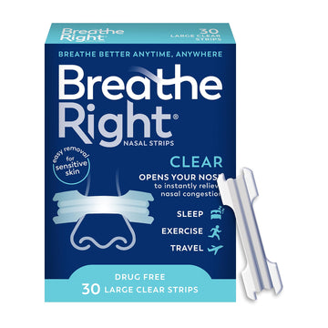 Breathe Right Clear Nasal Strips - Large & SM/MED Sizes