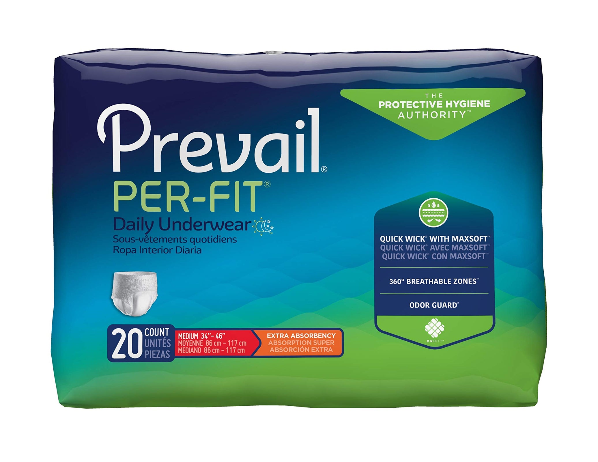 Prevail Per-Fit Extra Absorbency Protective Underwear