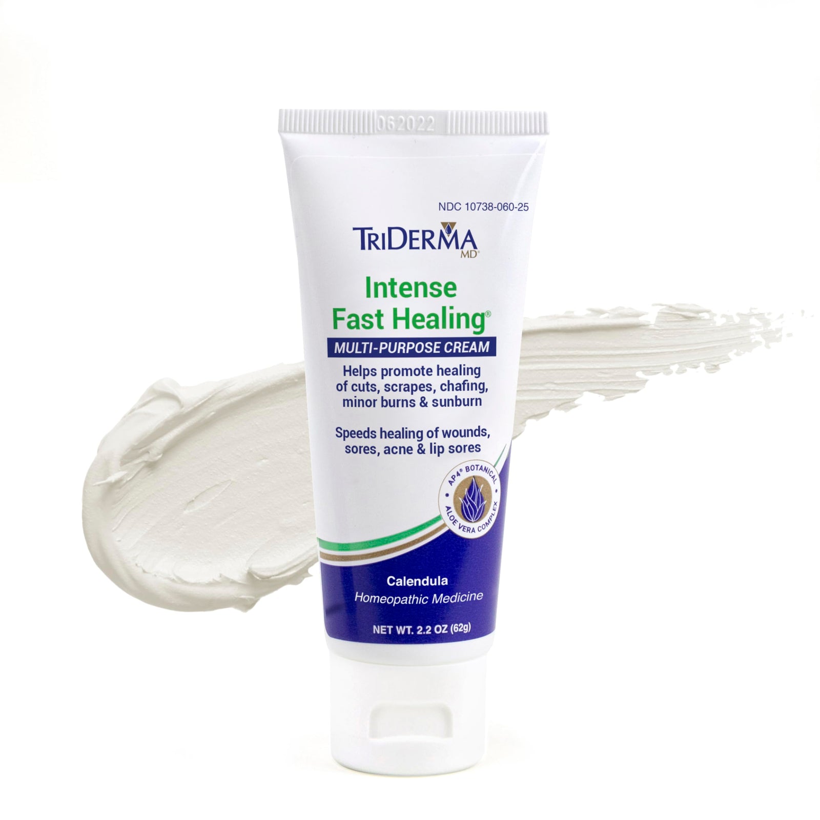 Genuine Virgin Aloe TriDerma® Intense Fast Healing Skin Cream, Fragrance-Free, 2.2 oz