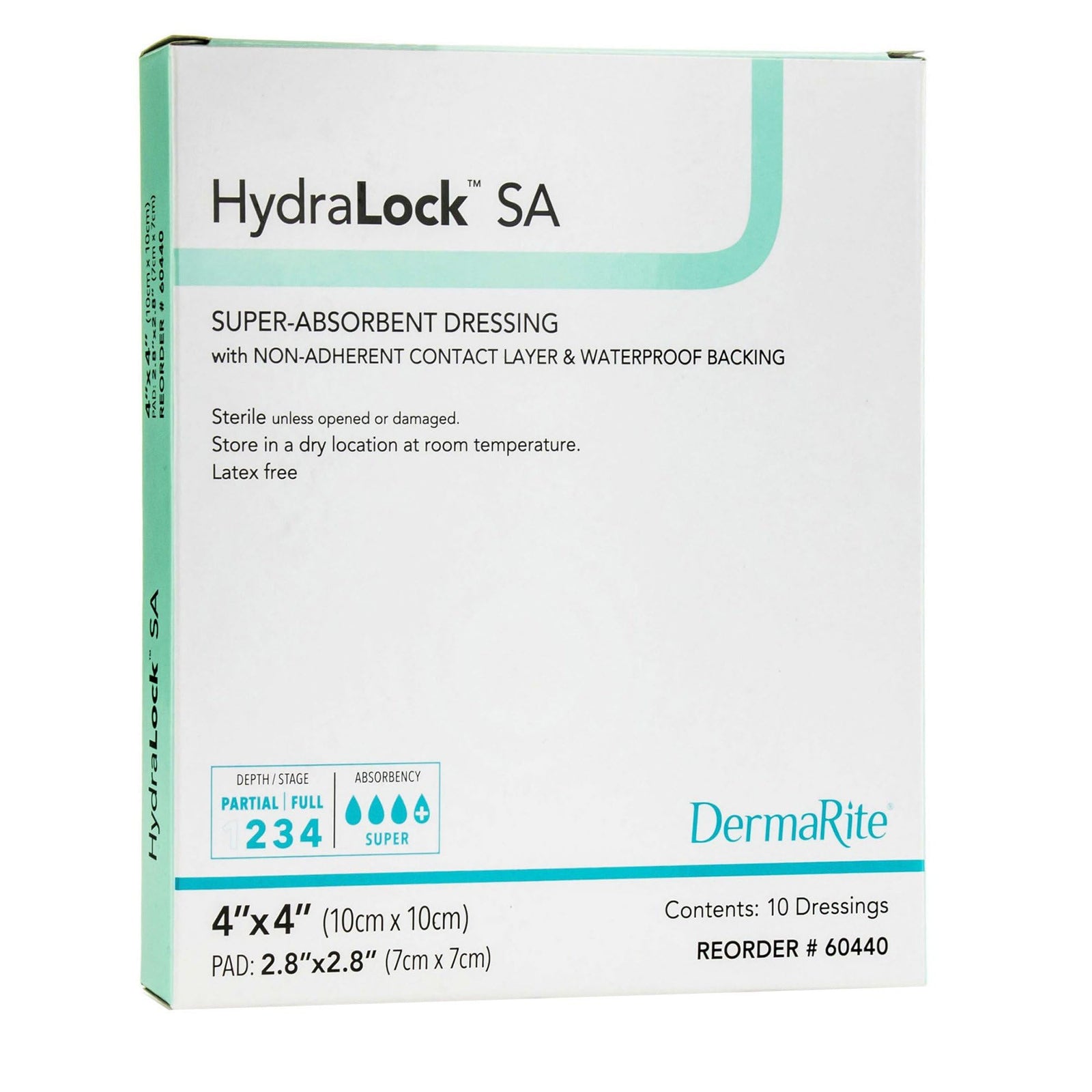 DermaRite HydraLock SA Superabsorbent Dressing