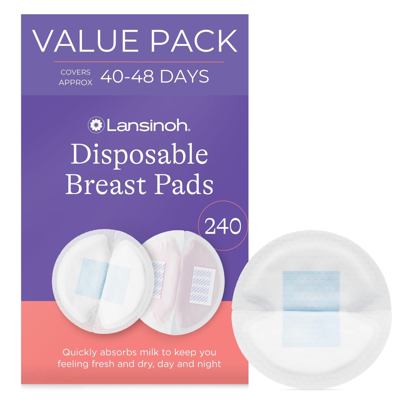 Lansinoh Disposable Ultra-Thin Nursing Pad, 60 Count