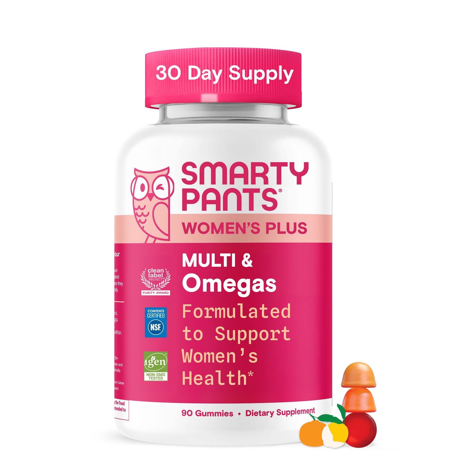 SmartyPants Women's 50+ Multi and Omegas Gummy Vitamins 90ct