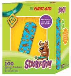 Stat Strip® Scooby Doo Pediatric Adhesive Strip 3/4 x 3 Inch Sterile