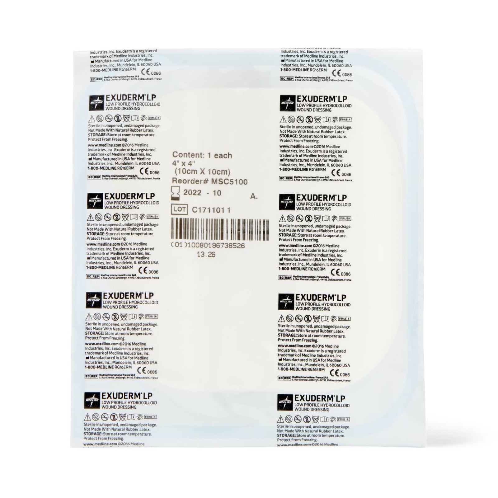 Hydrocolloid Dressing Exuderm™ LP Film Backing