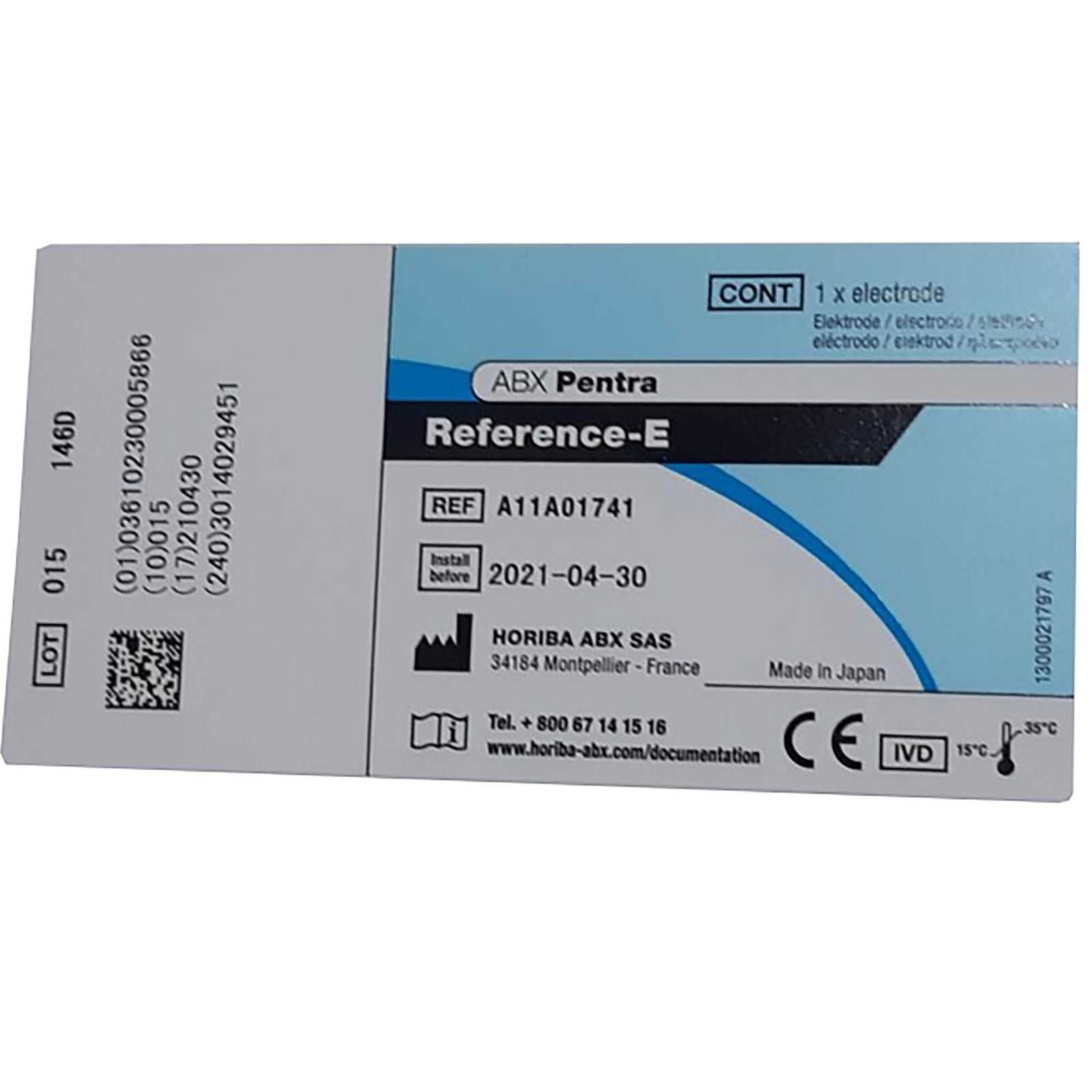 ABX Pentra Reference Electrode for Pentra 400 Analyzer