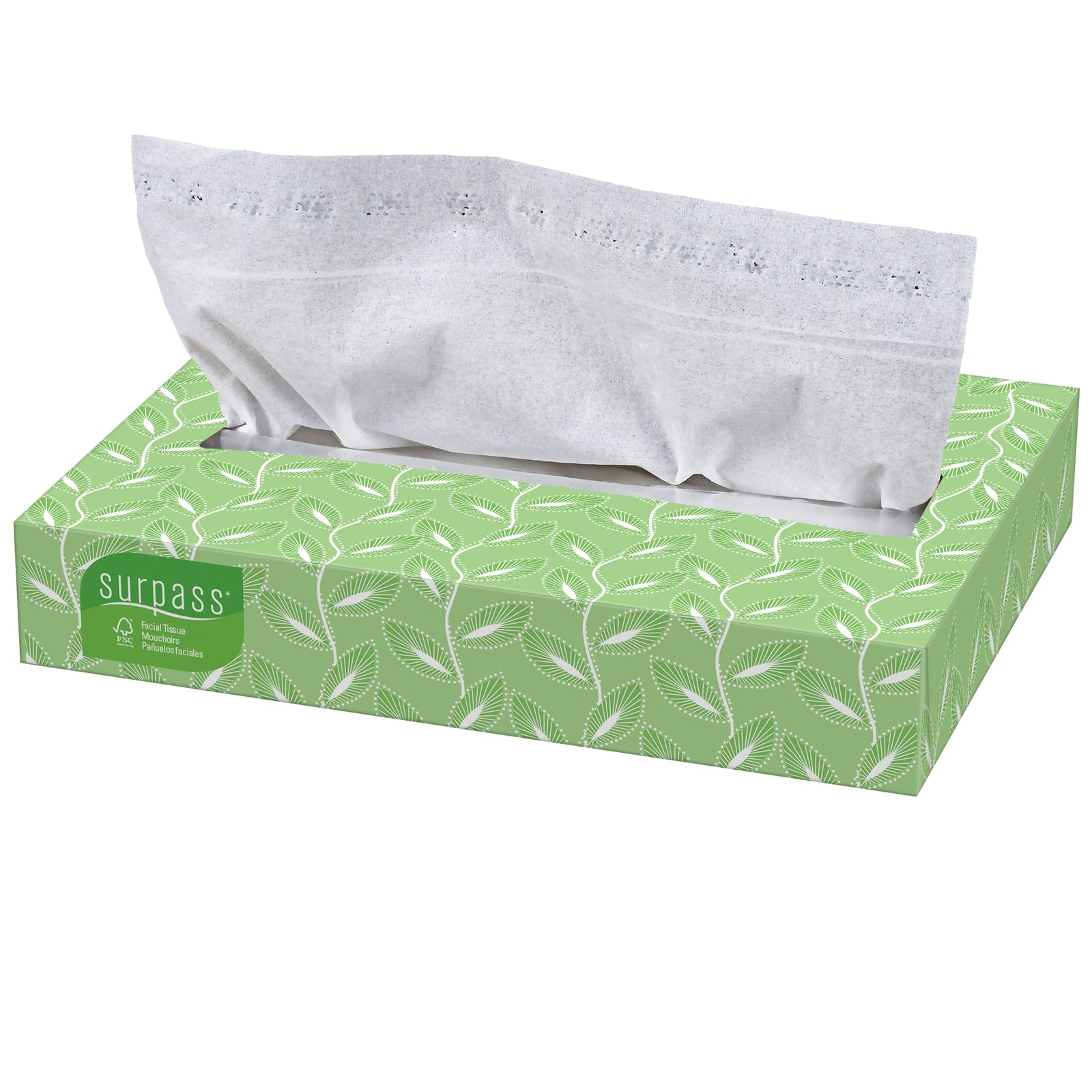 Surpass White Facial Tissue 8 x 8-2/5 Inch