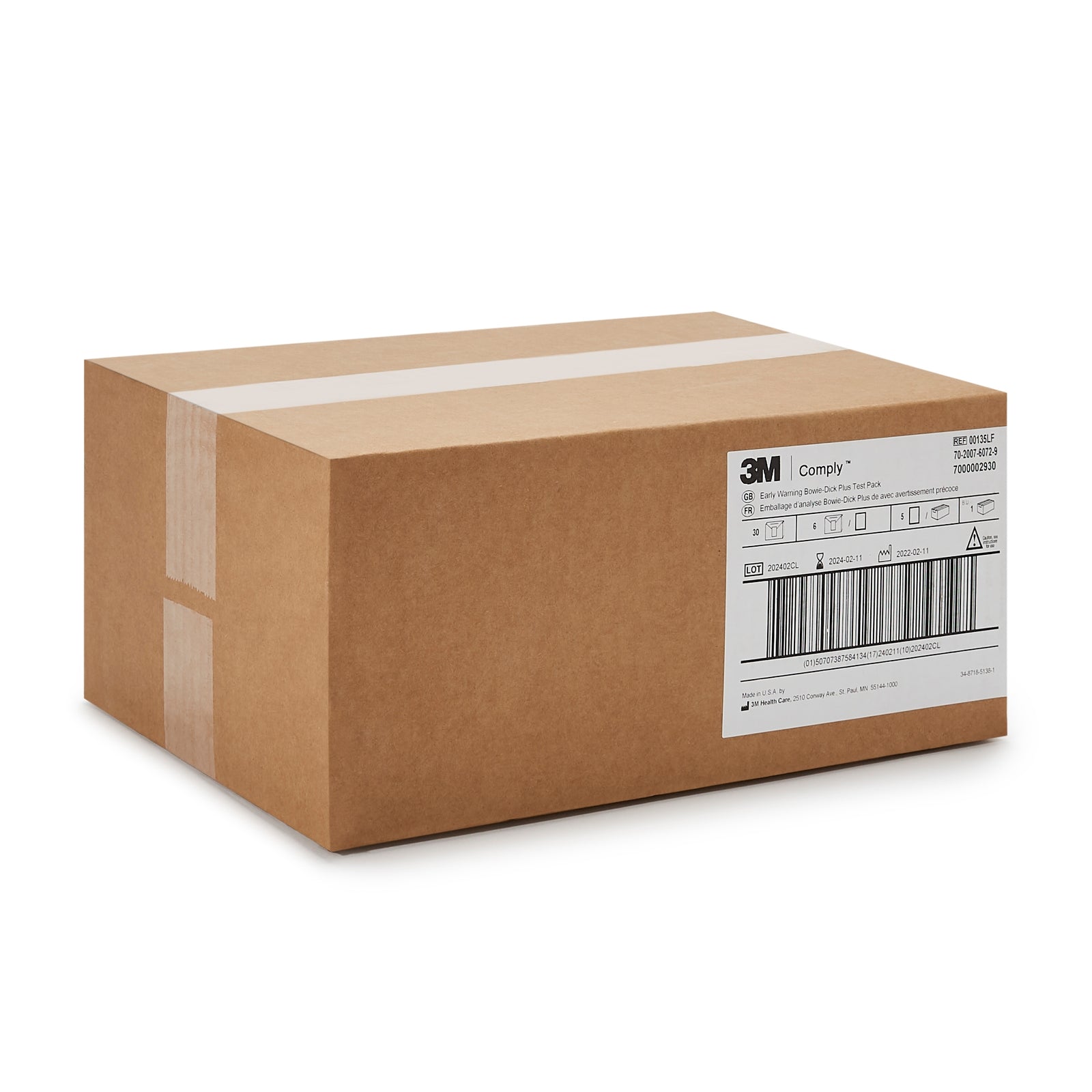 Comply™ Bowie-Dick Steam Sterilization Test Pack