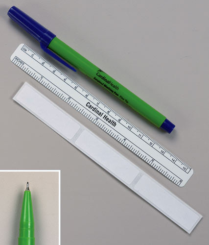Convertors® Gentian Violet Skin Marker with Ruler and Labels - Box of 50