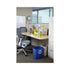 Deskside Blue Plastic Recycling Container 28-1/8 Quart / 7 gal.