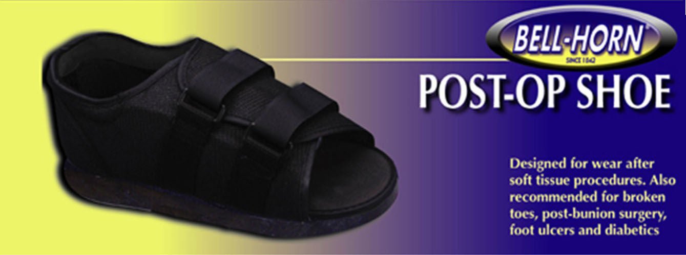 Bell-Horn Post-Op Shoe for Men, Small