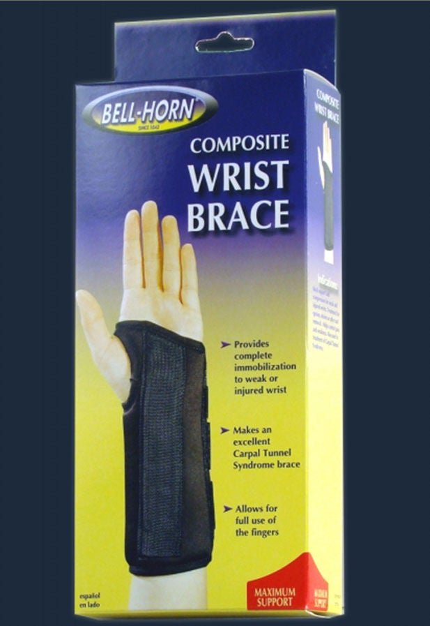 Bell-Horn Composite Wrist Brace, Left, Large