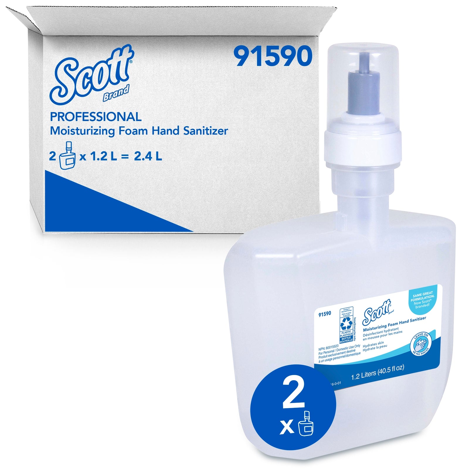 Scott® Pro Hand Sanitizer Foaming Refill Bottle 1,200 mL (Case of 2)