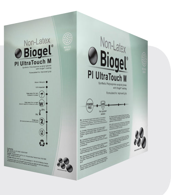 Biogel PI UltraTouch M Surgical Glove, Size 7.5, Sterile, Micro-Textured